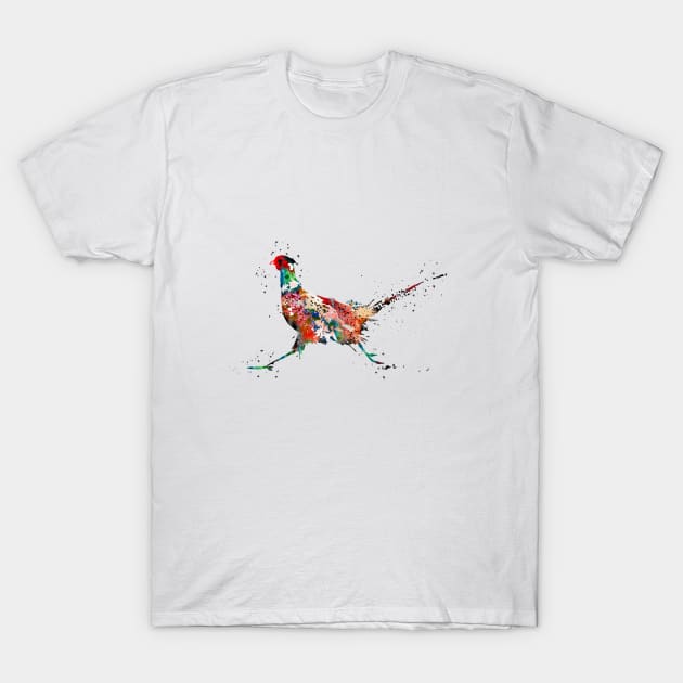 Pheasant, T-Shirt by RosaliArt